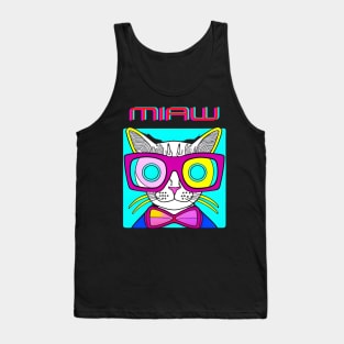 Cat Miaw - Cute and Playful Cat Design for Cat Lovers Tank Top